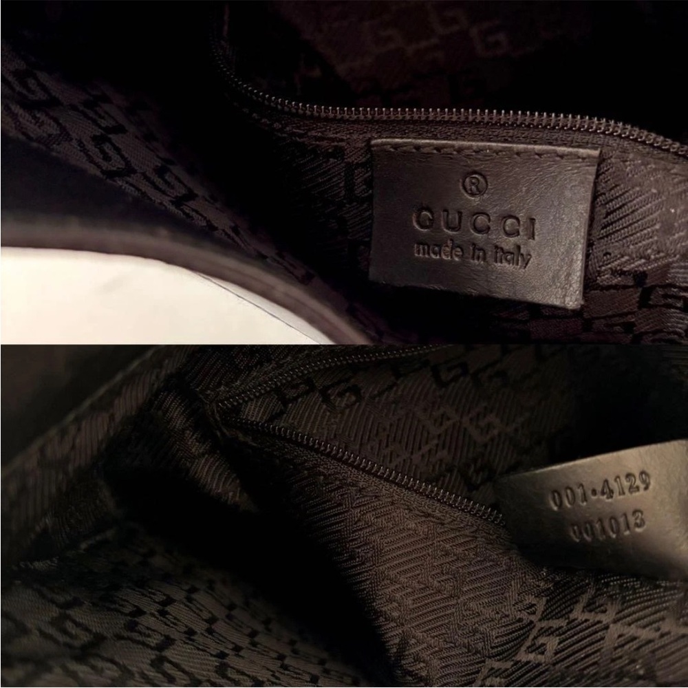 Gucci Black Hobo Bag with Gold Accents - Picture 5 of 9
